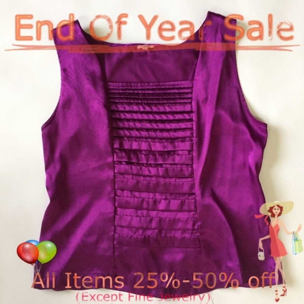Nicola Purple Sleeveless Top Size XL